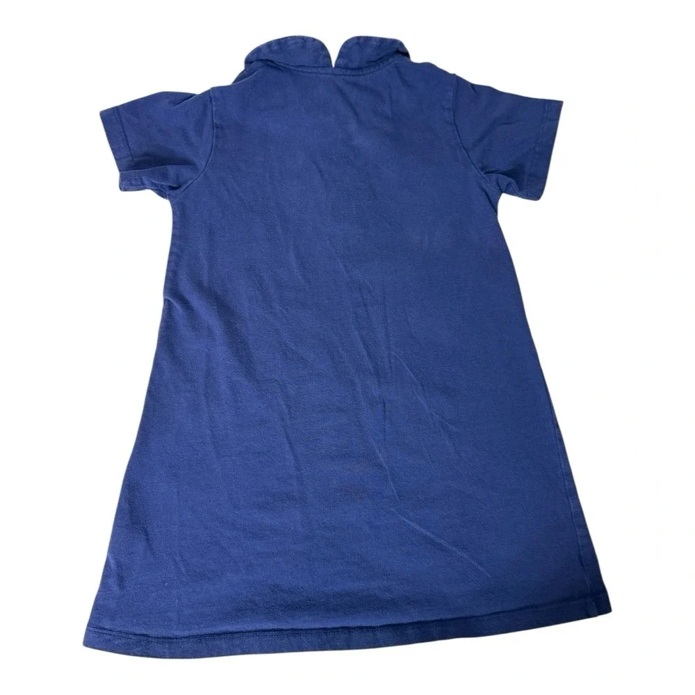 Carter's Navy Blue Short‎ Sleeve Dress Quilt Look Girl Riding Horse Girl's 5T